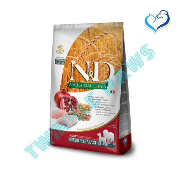 FARMINA N&D Chicken & Pomegranate Adult Dog Dry Food 2.5Kg