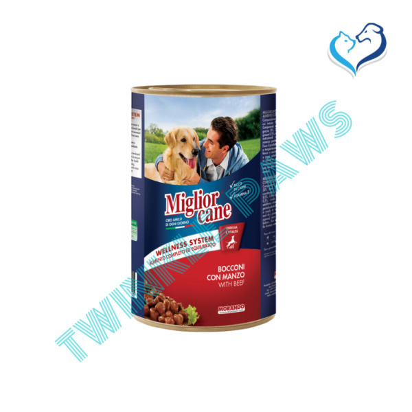 Miglior Cane Chunks With Beef 1250g