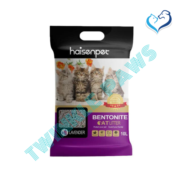 Haisen Pet Bentonite Cat Litter 10L / 8kg Lavender Scented