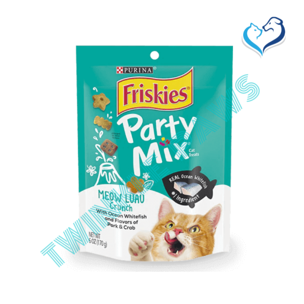 Purina Friskies Party Mix Meow Luau Crunch Flavour Crunchy Cat Treats 170g