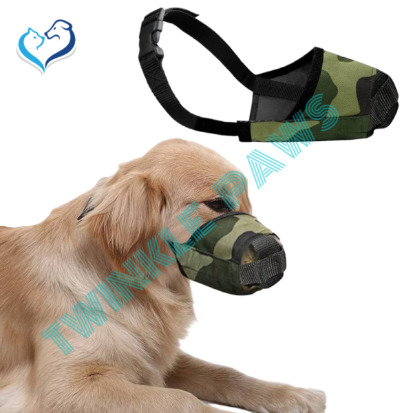 Nylon Muzzle Adjustable Breathable Camouflage No-1