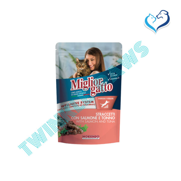 Miglior Gatto Strips with Salmon & Tuna 100g Pouch