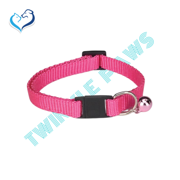 Meow Town Cat Collar 8-12In Pink