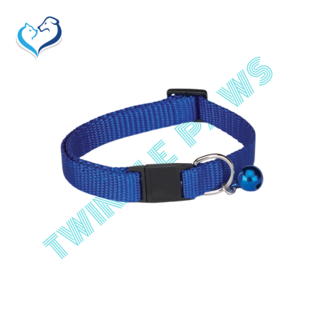 Meow Town Cat Collar 8-12 Inches - Blue