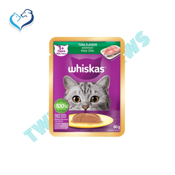 Whiskas Tuna Flavour Wet Adult Cat Food 80g