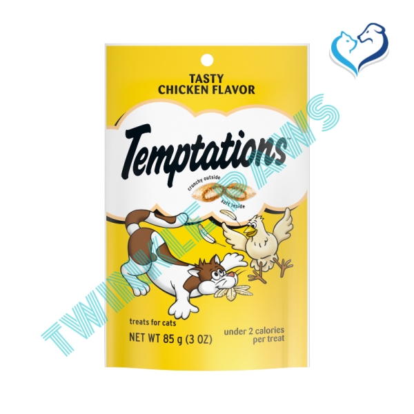 Temptations Classic Tasty Chicken Soft & Crunchy Cat Treats, 48g 1.7-oz bag