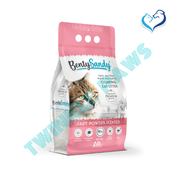 Benty Sandy Clumping Cat Litter Baby Powder Scented 10L