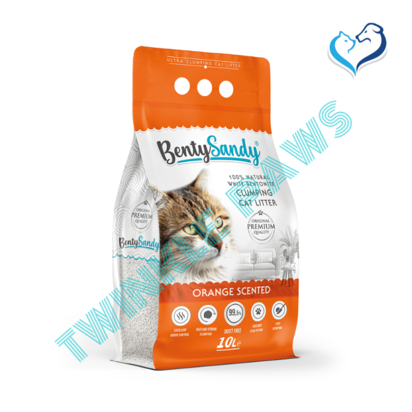 Benty Sandy Clumping Cat Litter Orange Scented 10L